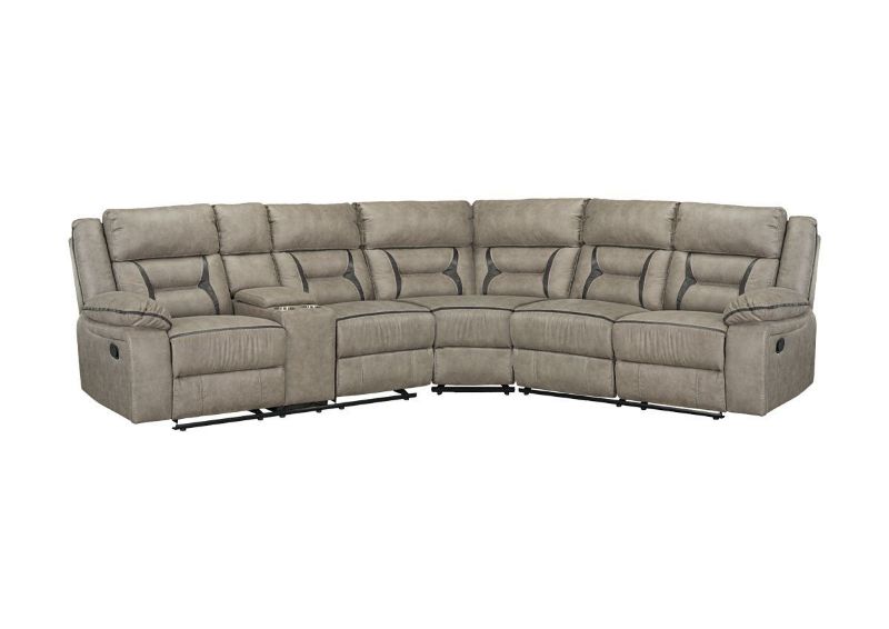 Picture of Acropolis Sectional Sofa - Taupe Brown