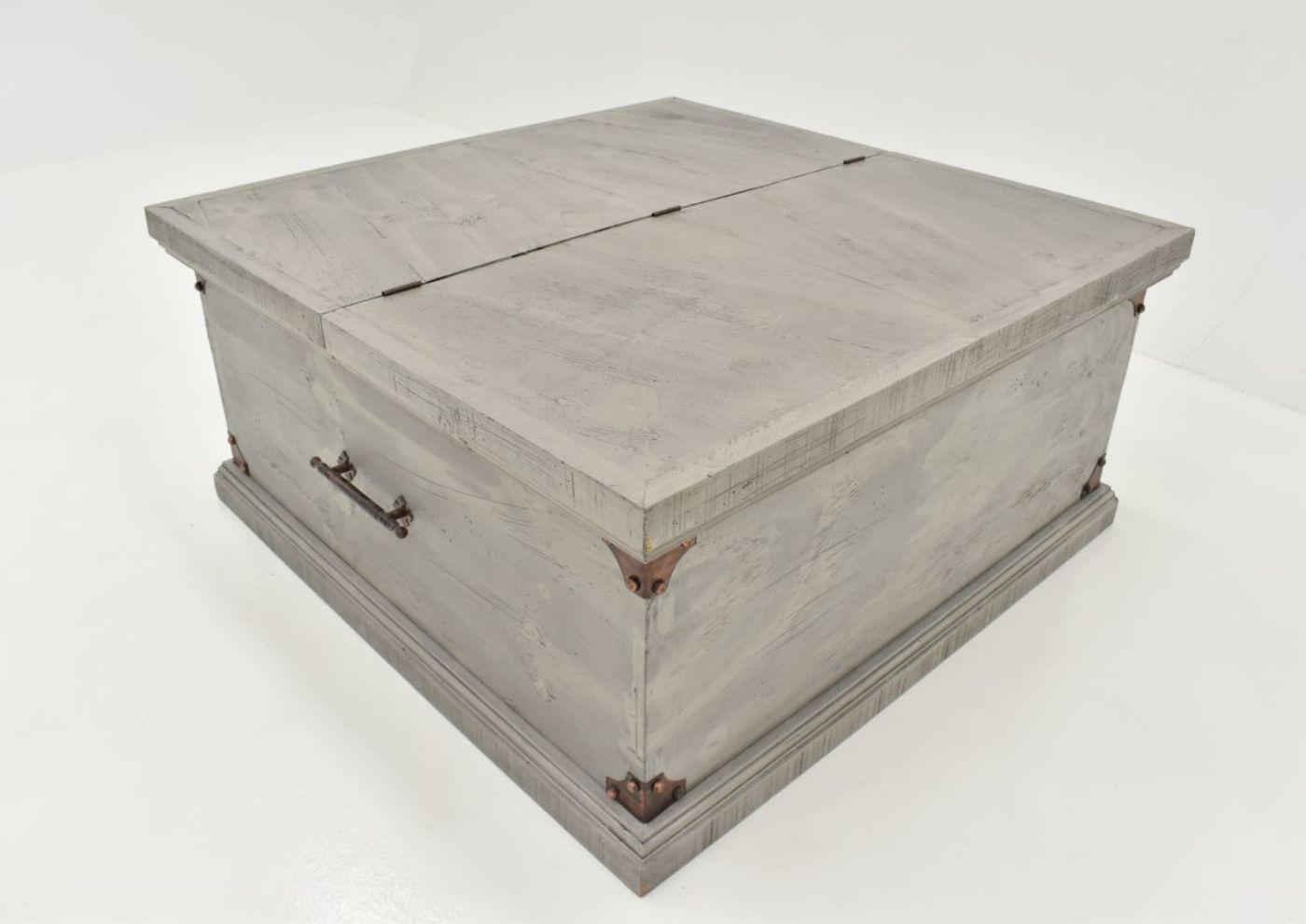Angled View of the Carson Lift Top Coffee Table in Granite by Vintage Furniture | Home Furniture Plus Bedding
