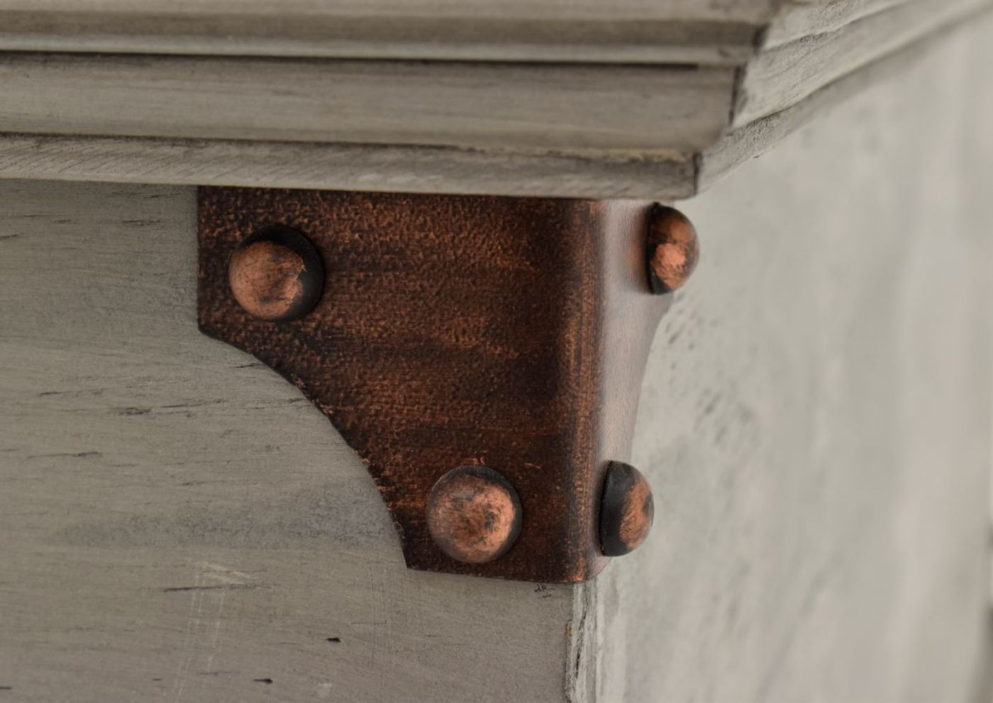 Close Up View of the Hardware on the Carson Lift Top Coffee Table in Granite by Vintage Furniture | Home Furniture Plus Bedding