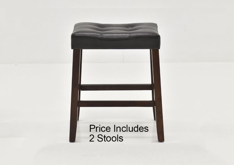 Side View of a Single Belmar 24 Inch Bar Stools in Espresso Brown | Home Furniture Plus Bedding