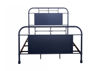 Bed Only View of the Vintage King Size Metal Bed in Navy by Liberty Furniture | Home Furniture Plus Bedding