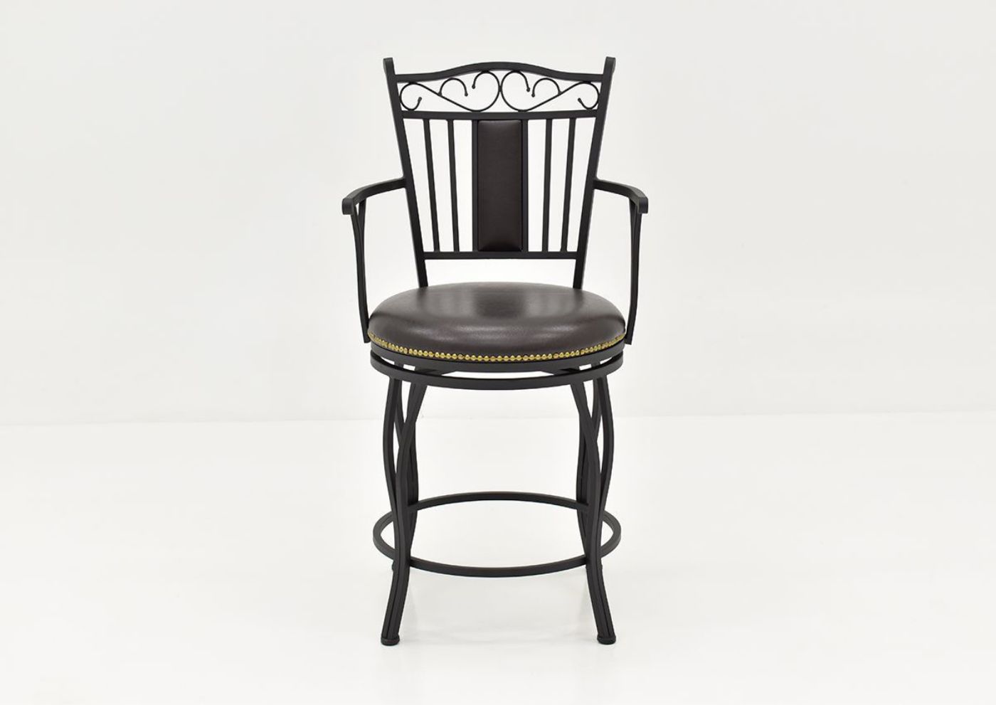 Garcia 24 Inch Barstool - Dark Brown | Home Furniture Plus Bedding