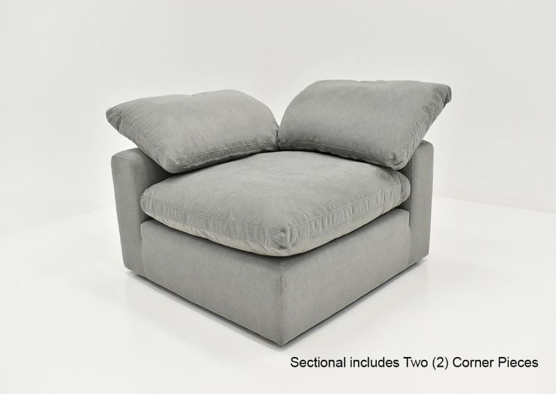 View of One Corner Piece of the Cloud Sectional Sofa | Home Furniture Plus Bedding