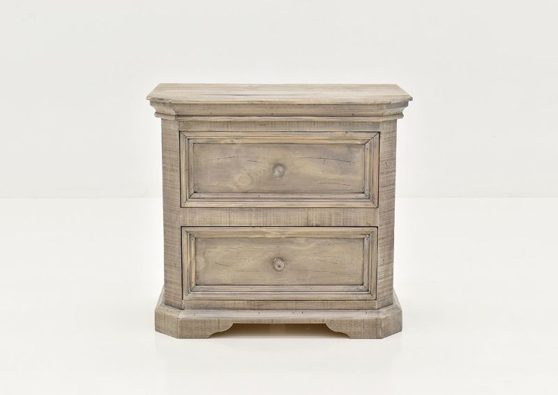 Front Facing View of the Westgate Nightstand in Granite by Vintage Furniture | Home Furniture Plus Bedding