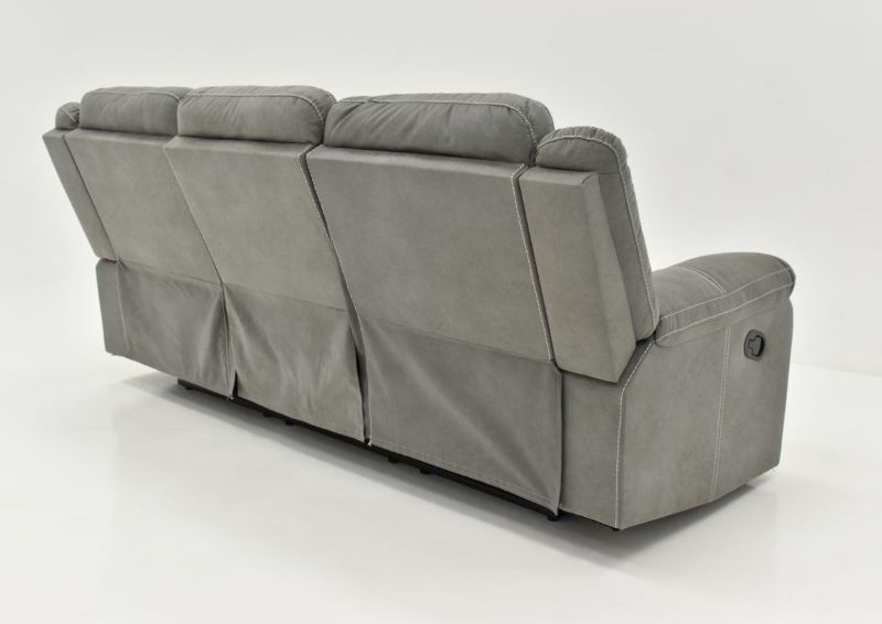 Rear View of the Keystone Reclining Sofa in Gray by Lane Home Furnishings | Home Furniture Plus Bedding