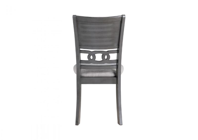 Back View of the Gia Dining Chair in Gray by New Classic Furniture | Home Furniture Plus Bedding