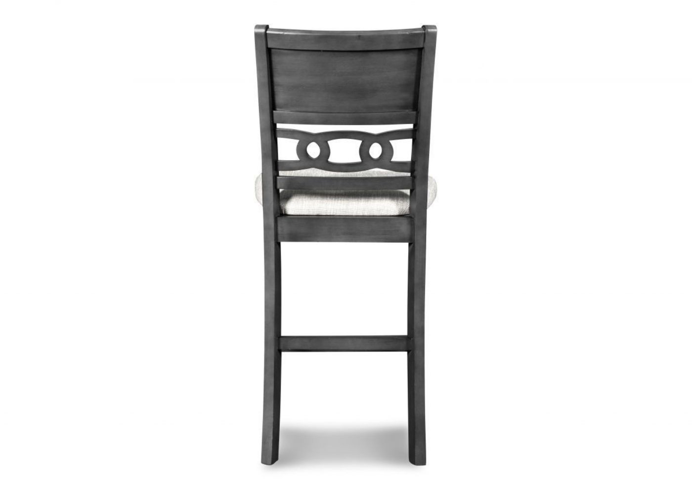 Back View of the Gia Counter Height Dining Stool in Gray by New Classic Furniture | Home Furniture Plus Bedding