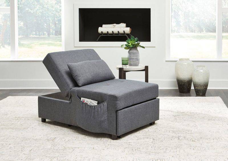 Room View of the Thrall Sleeper Chair in Gray by Ashley Furniture | Home Furniture Plus Bedding