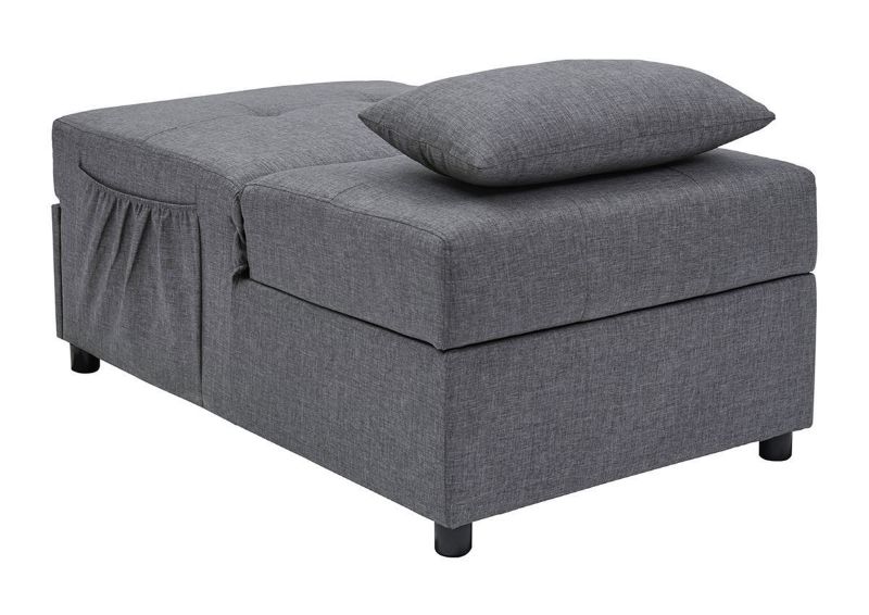 Back View of the Thrall Sleeper Chair in Gray by Ashley Furniture | Home Furniture Plus Bedding