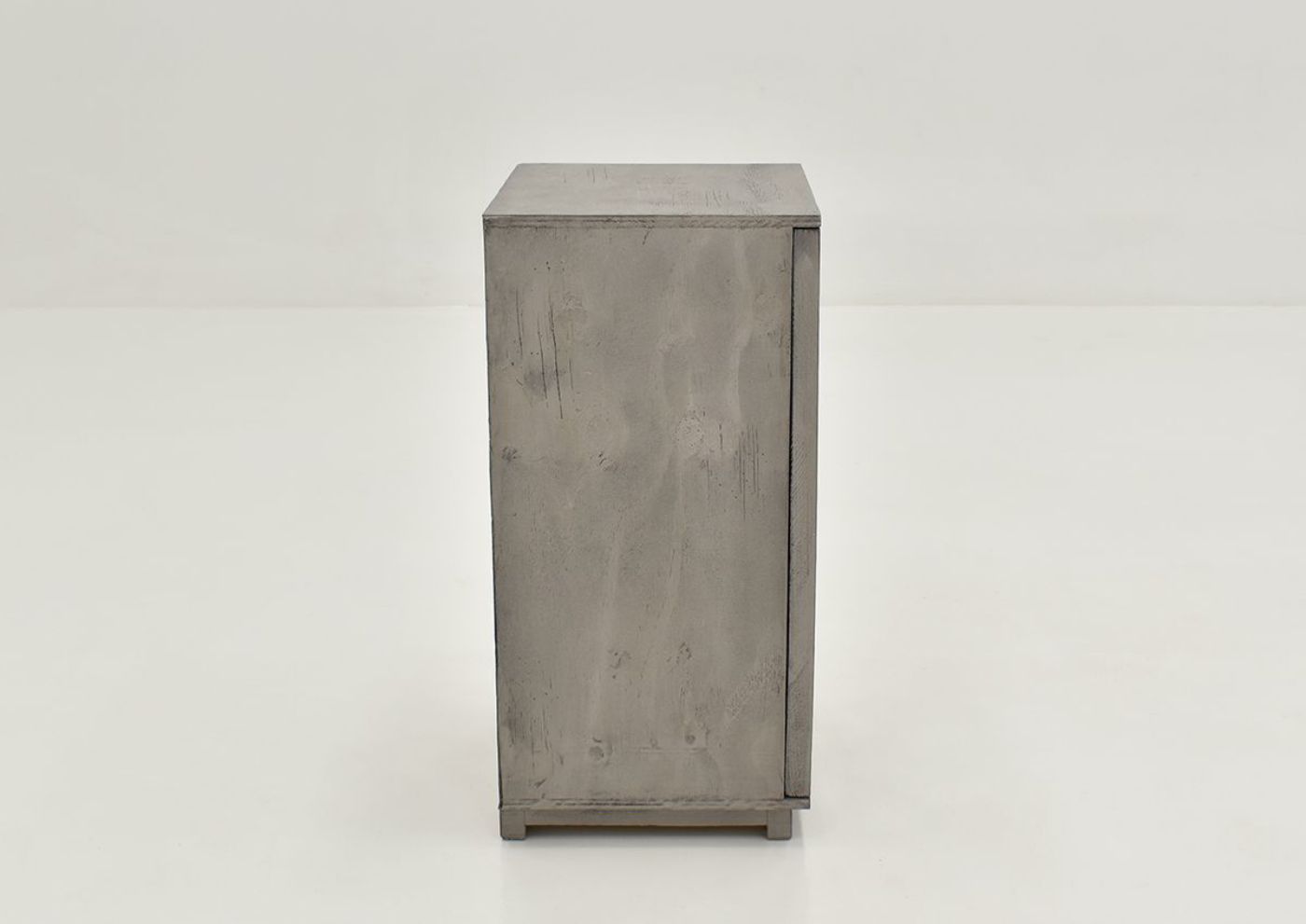Side View of the Fish Accent Cabinet - Granite Gray | Home Furniture Plus Bedding