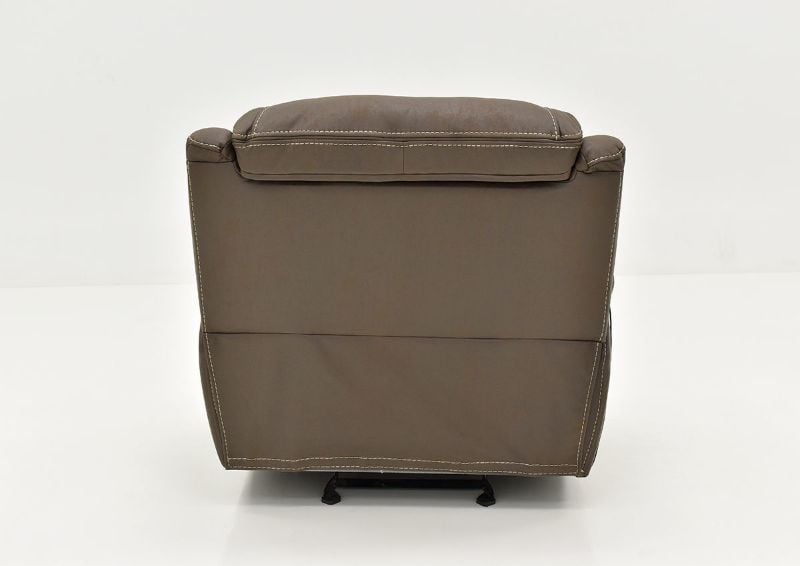 Rear View of the Dakota POWER Recliner in Brown by KUKA Home | Home Furniture Plus Bedding