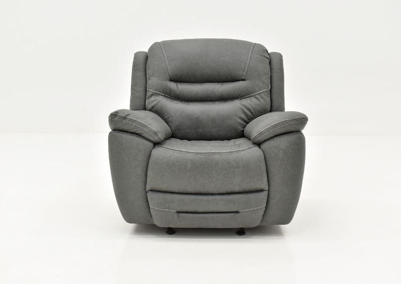 Front Facing View of the Dakota POWER Recliner - Gray | Home Furniture Plus Bedding