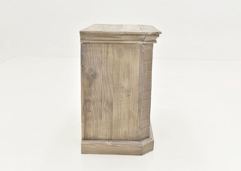 Side View of the Westgate Nightstand in Granite by Vintage Furniture | Home Furniture Plus Bedding