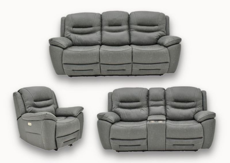 Picture of Dakota POWER Reclining Sofa Set - Gray
