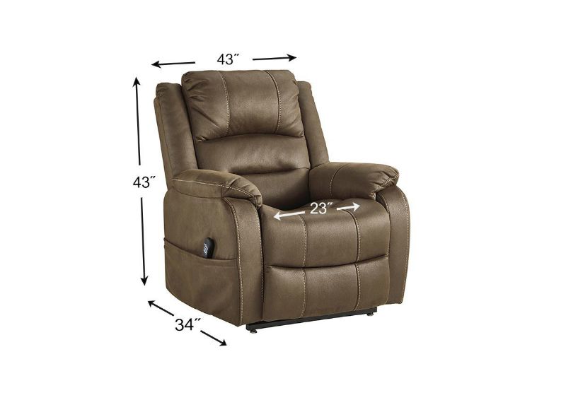 Picture of Whitehill POWER Lift Recliner - Brown