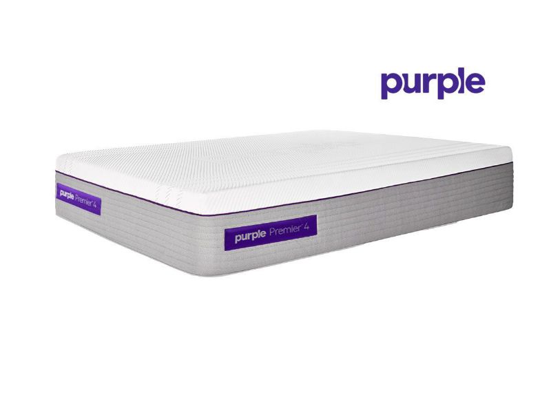 Slightly Angled View of the Purple® Hybrid Premier 4 Mattress by Purple® Innovation LLC | Home Furniture Plus Bedding
