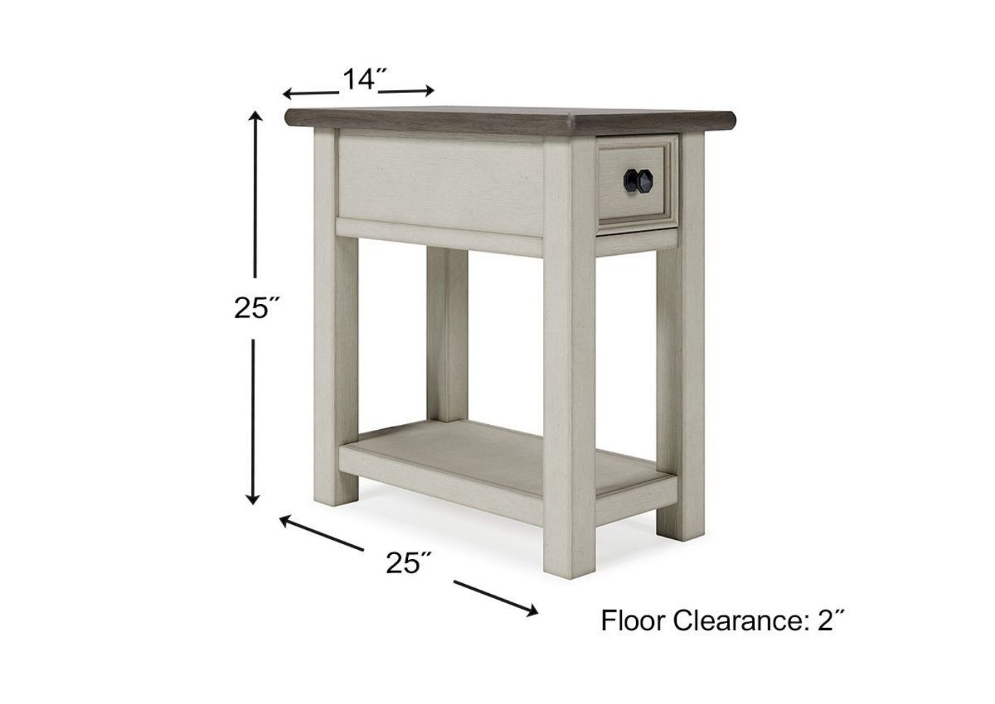 Picture of Bolanburg Power Chairside End Table - White