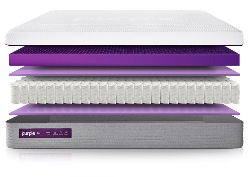Layer View of the Purple® Hybrid Premier 4 Mattress by Purple® Innovation LLC | Home Furniture Plus Bedding
