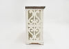 Side View of the Harp Buffet Storage Cabinet in White by Vintage Furniture | Home Furniture Plus Bedding