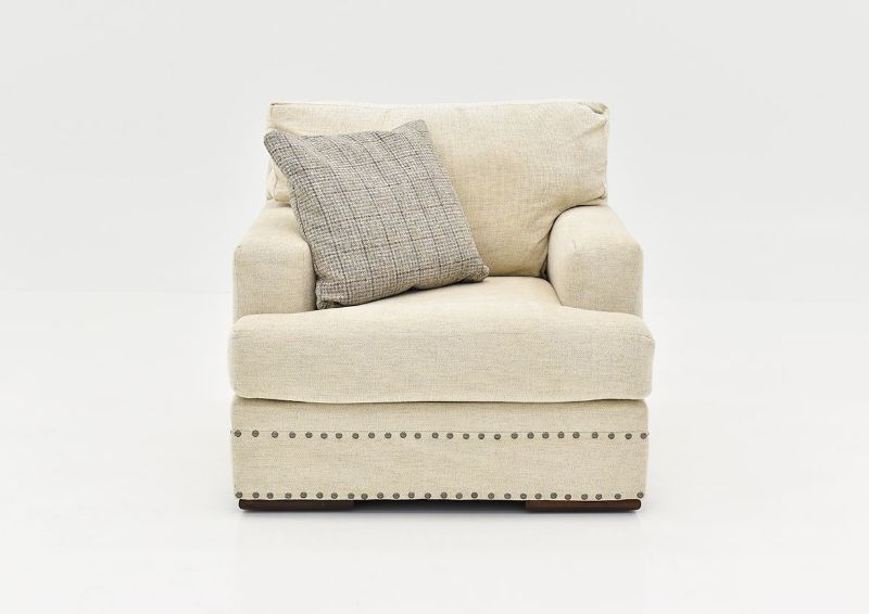 Front Facing View of the Everette Accent Chair in Off-White by Klaussner | Home Furniture Plus Bedding