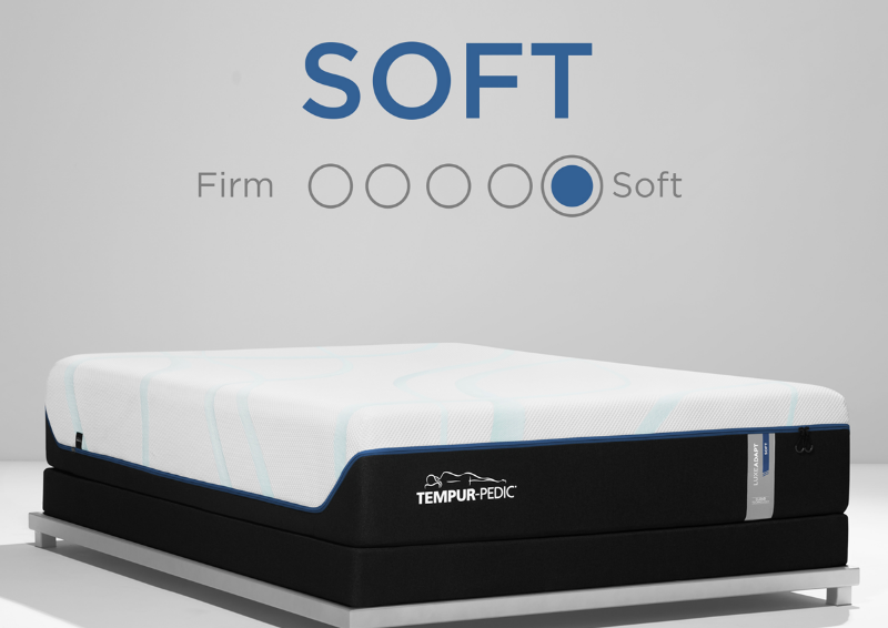 Graphic Showing the Feel and Comfort Level of the Tempur-Pedic TEMPUR-LUXEAdapt SOFT - King Size | Home Furniture Mattress Center