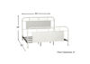Picture of Vintage Queen Size Metal Bed - White