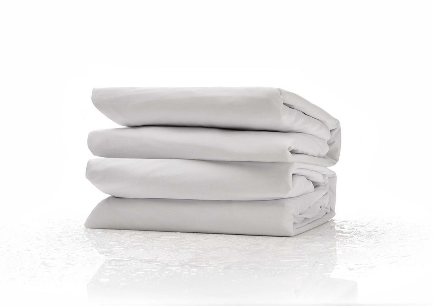 Folded View of the Deep Pocket Mattress Protector in Queen by Purple® | Home Furniture Plus Bedding