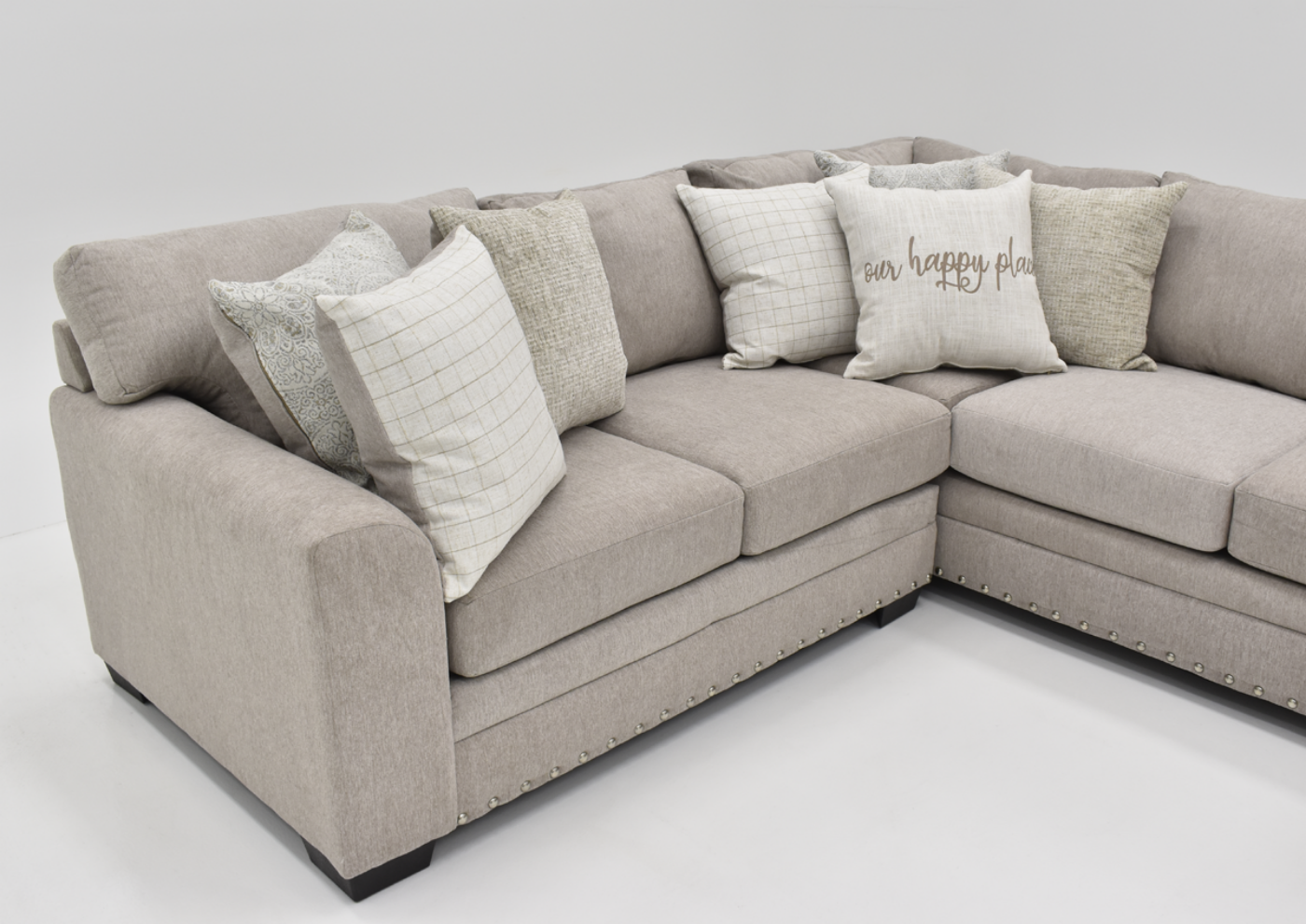 Left Facing Section of the Sycamore Sectional Sofa in Sandstone by Behold Home | Home Furniture Plus Bedding