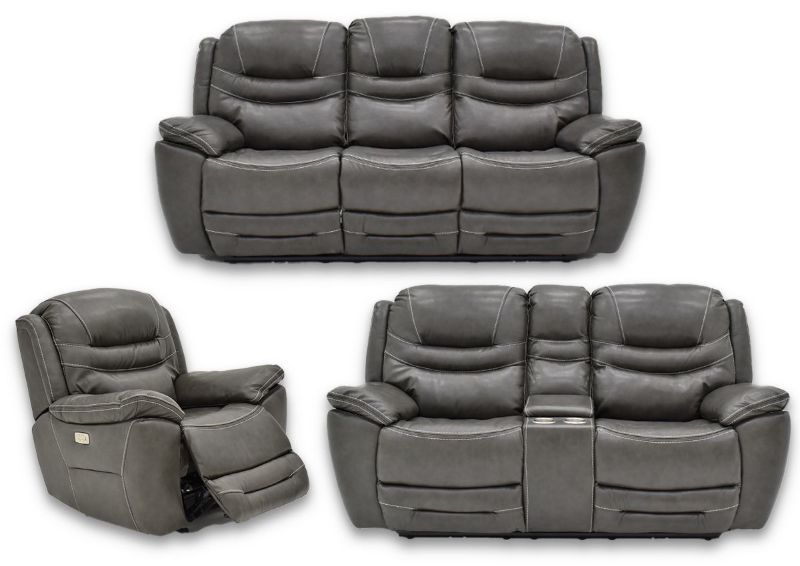 Picture of Dallas POWER Reclining Sofa Set - Gray