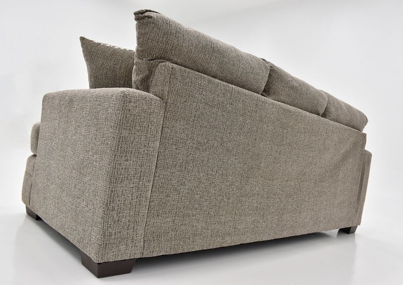 Rear View of the Perth Sofa with Chaise in Pewter by Peak Living Furniture | Home Furniture Plus Bedding