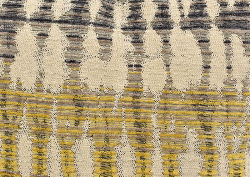 	Fabric Sample of the Multicolored Design on the Accent Pillows on the Perth Sofa with Chaise in Pewter by Peak Living Furniture | Home Furniture Plus Bedding