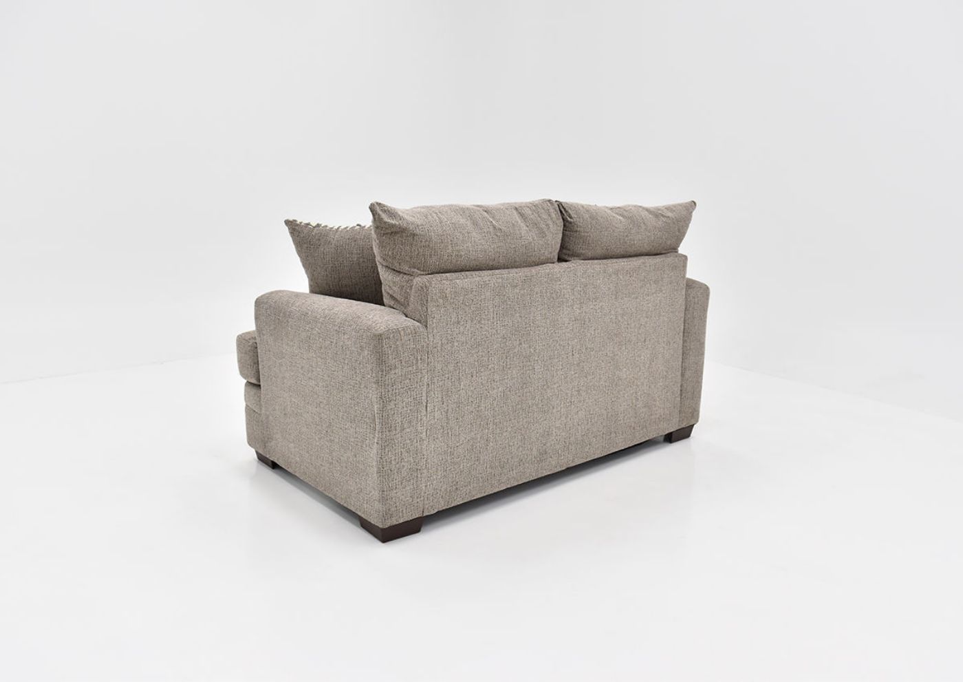 Rear View of the Perth Loveseat in Pewter by Peak Living Furniture | Home Furniture Plus Bedding