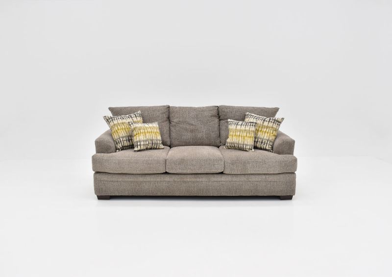 Front Facing View of the Perth Sofa in Pewter by Peak Living Furniture | Home Furniture Plus Bedding