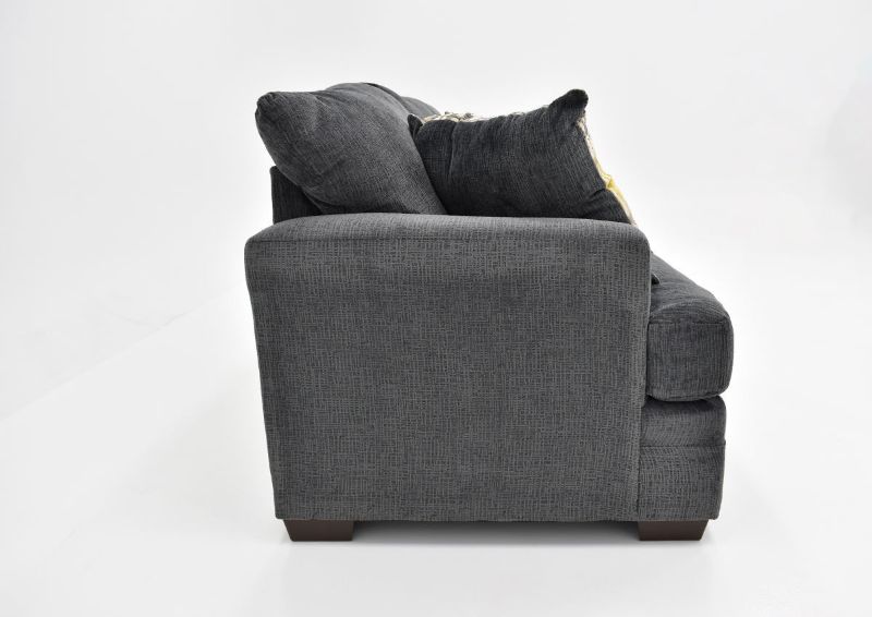 Side View of the Perth Sofa in Smoke Gray by Peak Living Furniture | Home Furniture Plus Bedding