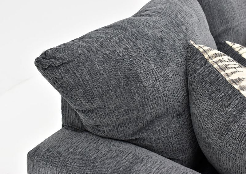 Close Up View of the Perth Loveseat in Smoke Gray by Peak Living Furniture | Home Furniture Plus Bedding