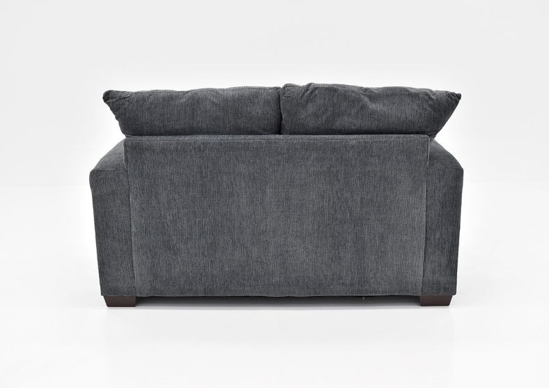 Rear View of the Perth Loveseat in Smoke Gray by Peak Living Furniture | Home Furniture Plus Bedding