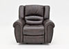 Front Facing View of the Torino Glider Recliner in Brown by Man Wah | Home Furniture Plus Bedding