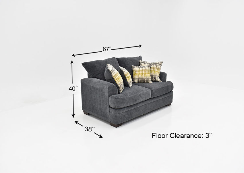 Perth Sofa Set Smoke Gray Home Furniture