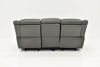 Rear View of the Torino Reclining Sofa in Gray by Man Wah | Home Furniture Plus Bedding
