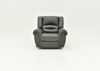 	Front Facing View  of the Torino Glider Recliner in Gray by Man Wah | Home Furniture Plus Bedding