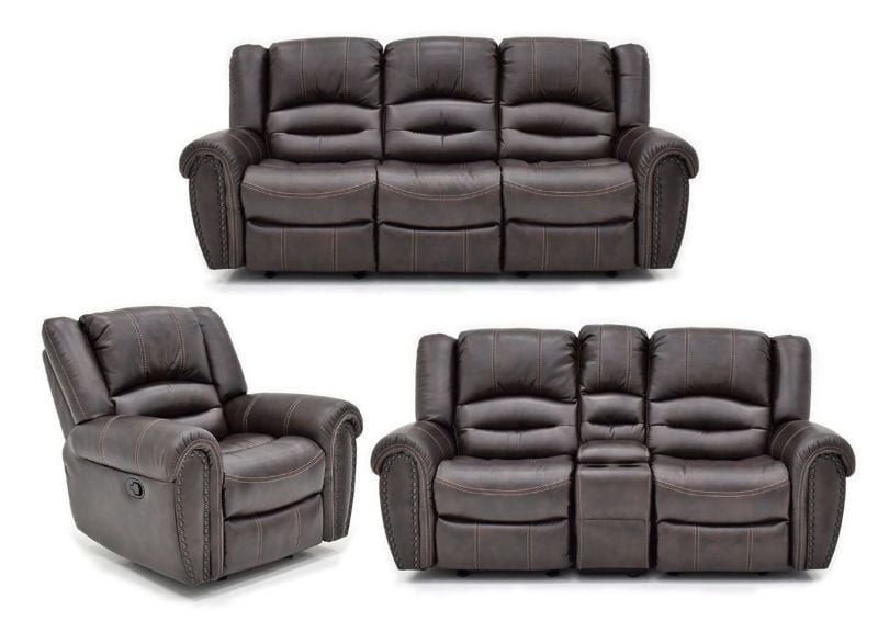Picture of Torino Reclining Sofa Set - Brown
