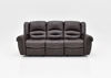 Front Facing View  of the Torino Reclining Sofa Set in Brown by Man Wah | Home Furniture Plus Bedding