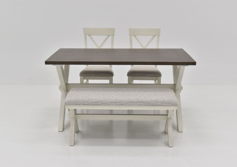 Picture of Breckenridge Dining Table Set with Bench - White