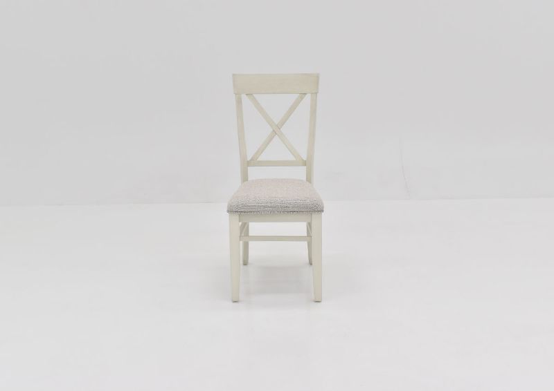 Front Facing View of the Breckenridge Dining Chair in White by Standard Furniture | Home Furniture Plus Bedding
