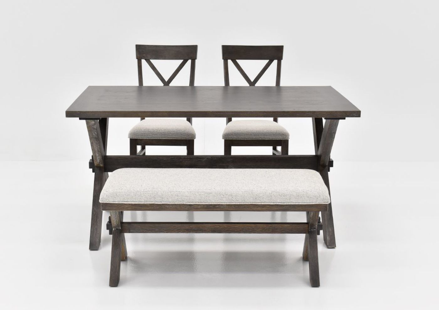 Picture of Breckenridge Dining Table Set with Bench - Gray