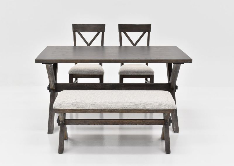 Picture of Breckenridge Dining Table Set with Bench - Gray