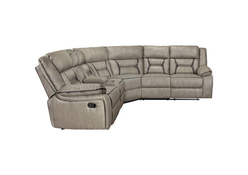 Picture of Acropolis Sectional Sofa - Taupe Brown