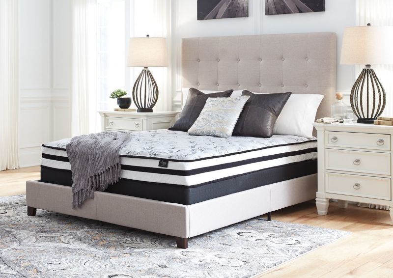 Chime 8 Inch Mattress by Ashley Furniture Showing the Room View | Home Furniture Plus Bedding