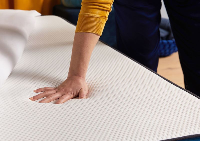View of a Hand Pressing Down on the Nectar Classic 3.0 Full Size Mattress | Home Furniture Plus Bedding