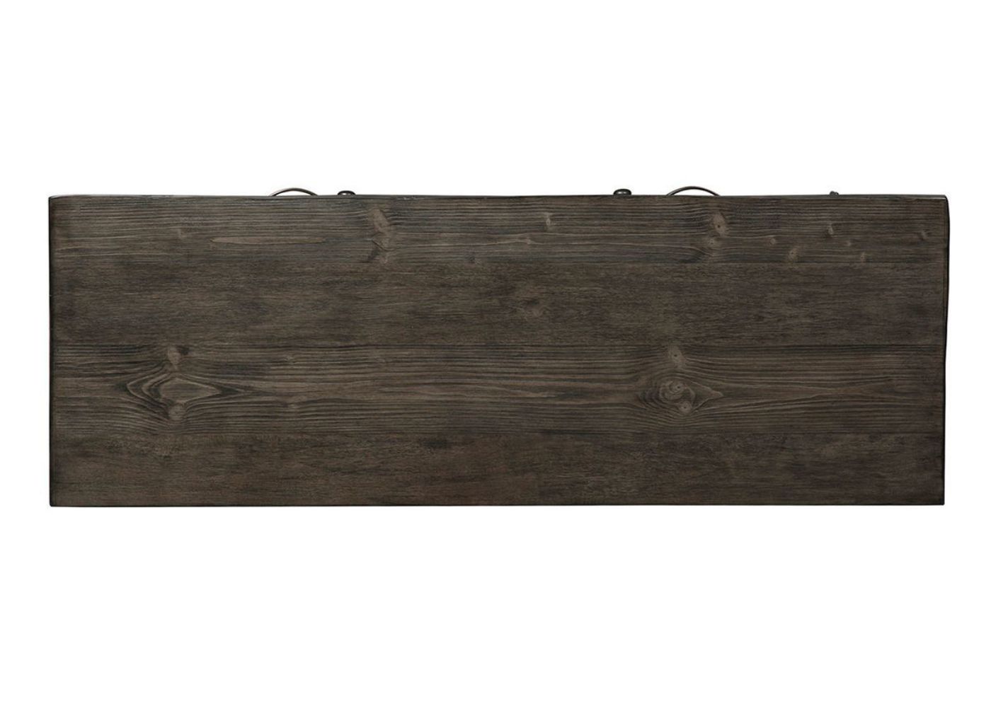 Top View of the Willowrun Sideboard in Rustic White with Weathered Gray Top by Liberty Furniture | Home Furniture Plus Bedding